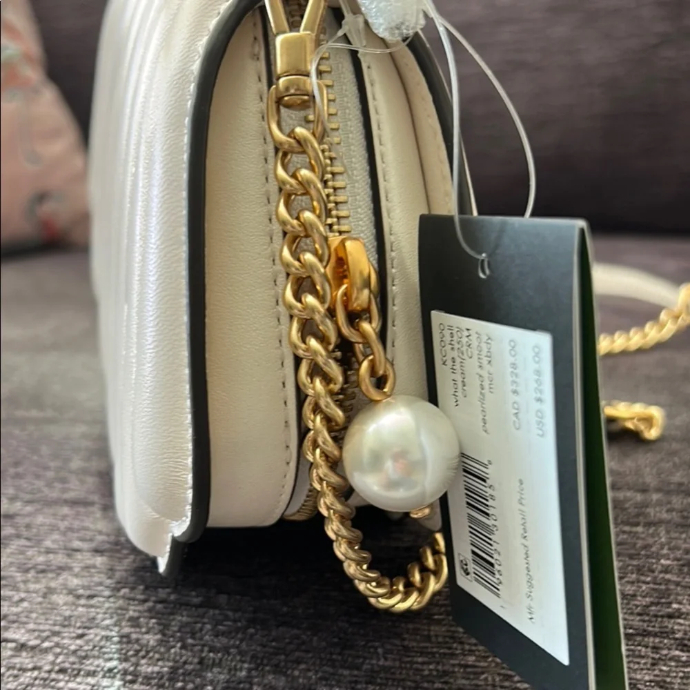Kate Spade Cream Crossbody Shell Bag - Picture 6 of 8